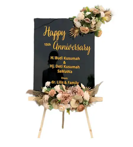 Papan Bunga Akrilik Bango